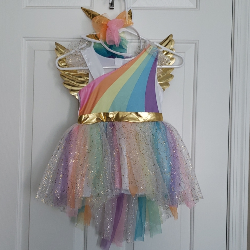 2T kids Unicorn rainbow costume